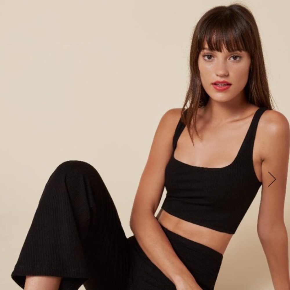New Reformation Ribbed Racerback Crop Tank